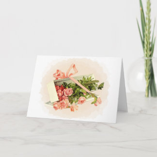 Carte cadeau Roses roses personnalisable
