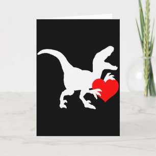 Carte Cadeau Saint-Valentin Amour de Raptor Dino Raptor