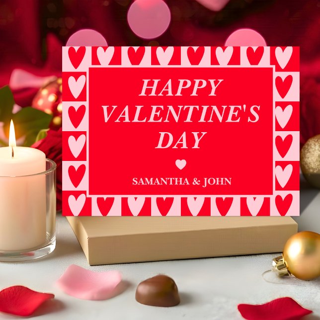Carte Cadeau Saint-Valentin Cœurs Rouges Cerise Cl (Créateur téléchargé)