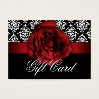 Carte cadeau Saint Valentin Rose rouge Floral Dama