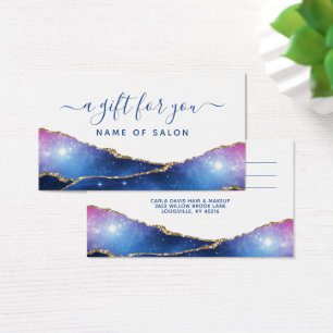 Carte Cadeau Salon Galaxie Céleste Agate