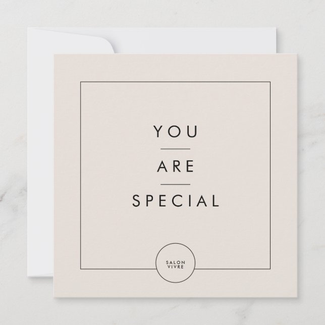 Carte cadeau Salon Ligne minimaliste moderne (Devant)