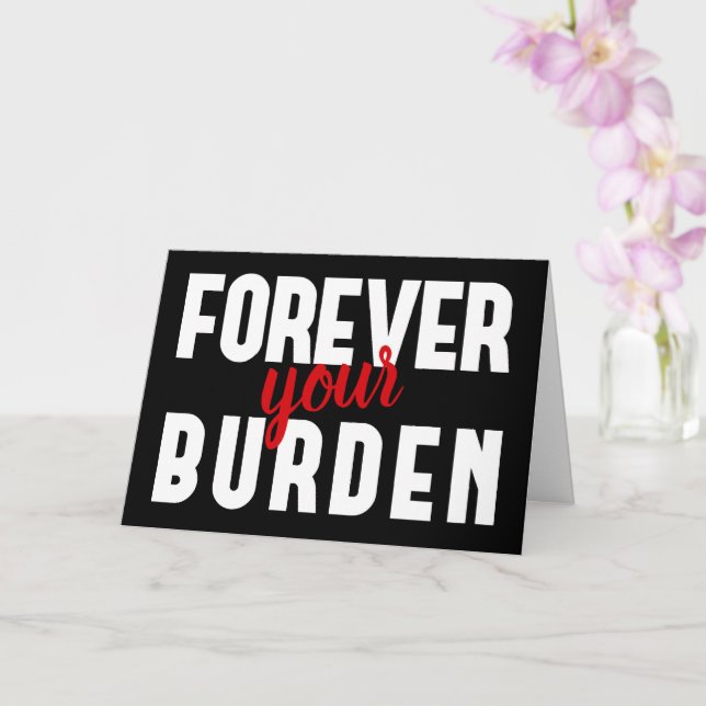 Carte Cadeau sarcastique de la Saint-Valentin (Orchidée)