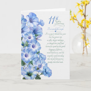Carte Cadeau sentimental de 11e anniversaire de mariage