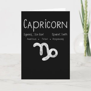 Carte Cadeau Signe du zodiaque Capricorne pour amateur d