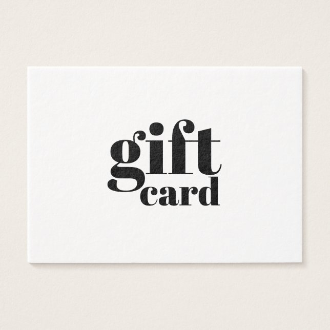 carte cadeau simple (Devant)