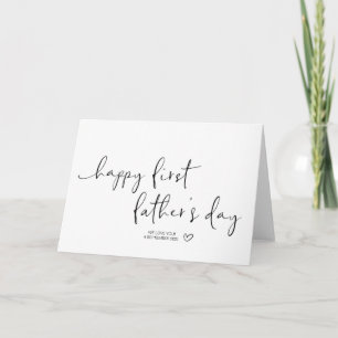 Carte Cadeau simple et heureux pour la première fête des