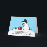 Carte cadeau Snowman pour écrivains<br><div class="desc">Cette bande dessinée a été créée par Debbie Ridpath Ohi,  auteure et illustratrice de livres pour enfants. Pour plus de ses dessins sur l'aspect plus léger de l'écriture et de l'illustration freelance,  voir Inkygirl.com ou visitez-la sur Twitter à @inkyelbows.</div>