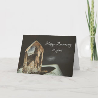 Carte Cadeau traditionnel de cristal pour les 15 ans de