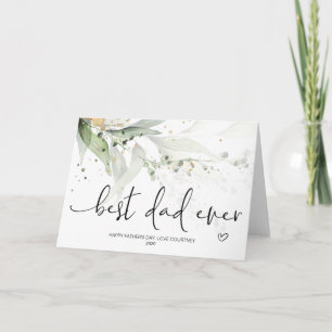 Carte Cadeau unique pour la fête des pères Meilleur papa