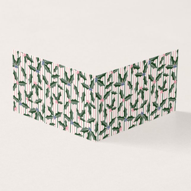 Carte cadeau Victorian Holly Holiday (Outside)