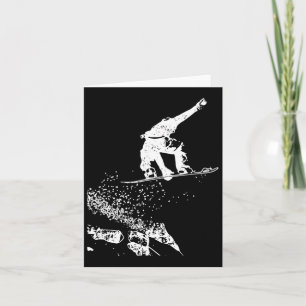Carte Cadeau vintage pour Snowboard Wintersport Design S