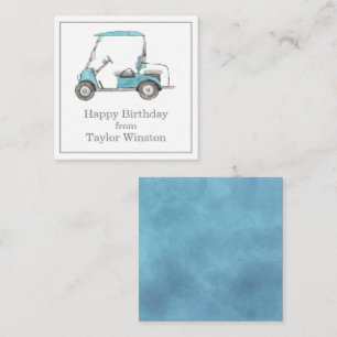 Carte Cadeau Watercolor Golf Panier Cartes Enceint