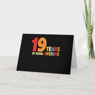 Carte Cadeaux 19 Ans de 19 Ans d'être Incroyable