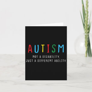Carte Cadeaux autistiques Enfants Adultes Adultes Différ