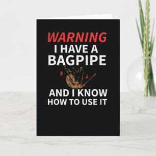 Carte Cadeaux Bagpipe   Bagpiper Scottish Bagpipe Lover