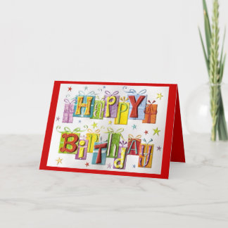 Carte Cadeaux d'anniversaire Anniversaire