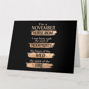 Carte Cadeaux d'anniversaire   Je suis une maman de chev