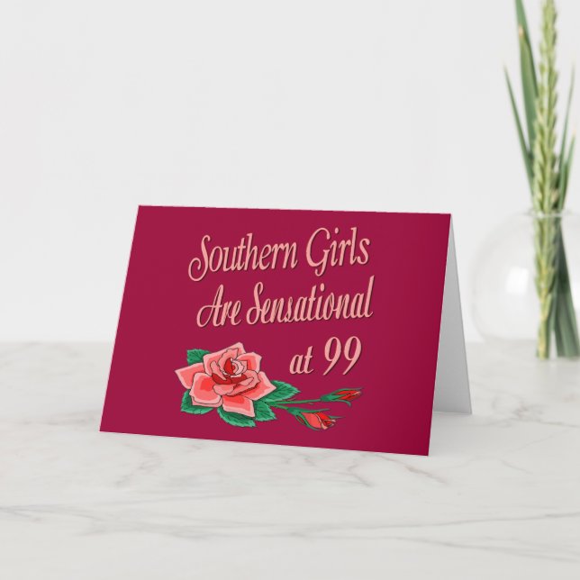 Carte Cadeaux d'anniversaire pour filles du Sud (Devant)