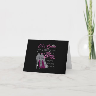 Carte Cadeaux d'anniversaire| Une Reine Est Née En Mai
