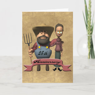 Carte Cadeaux de 25e anniversaire de mariage