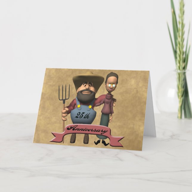 Carte Cadeaux de 25e anniversaire de mariage (Devant)