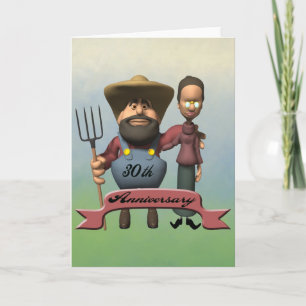 Carte Cadeaux de 30e anniversaire de mariage