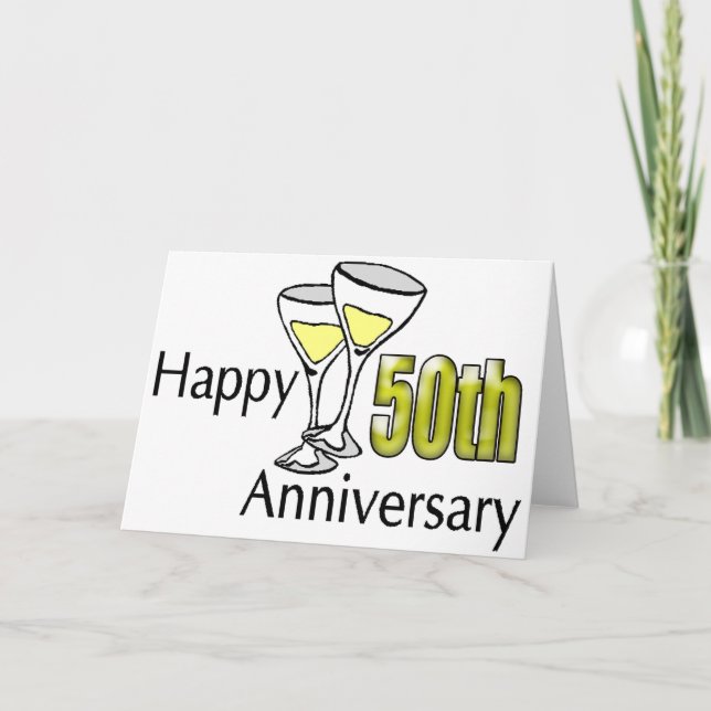 Carte Cadeaux de 50e anniversaire de mariage (Devant)