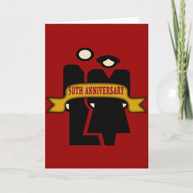 Carte Cadeaux de 50e anniversaire de mariage (Devant)