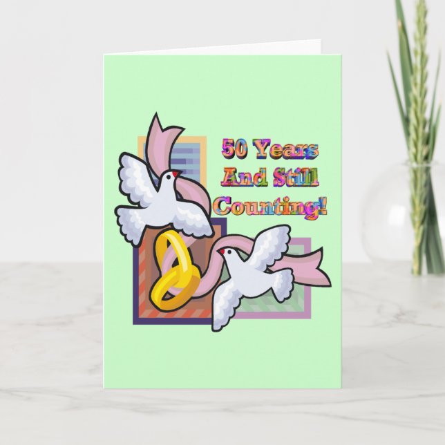 Carte Cadeaux de 50e anniversaire de mariage (Devant)
