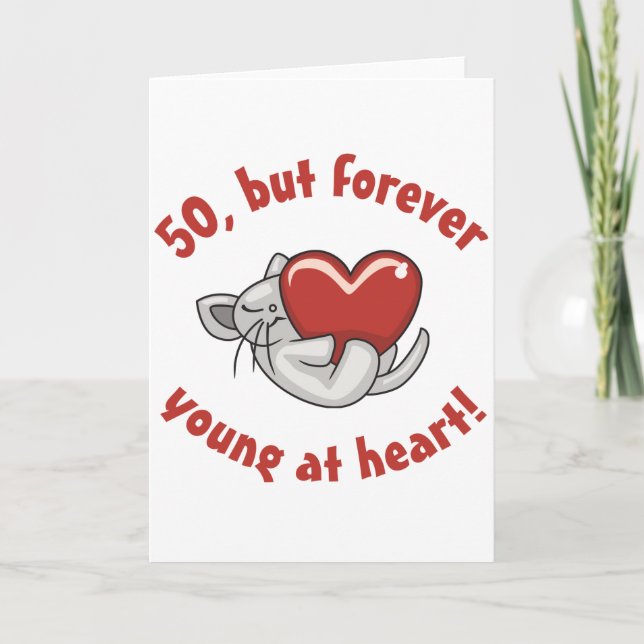 Carte Cadeaux de 50e anniversaire mignons (Devant)