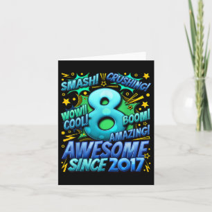 Carte Cadeaux de 8 ans pour garçons 8e anniversaire garç