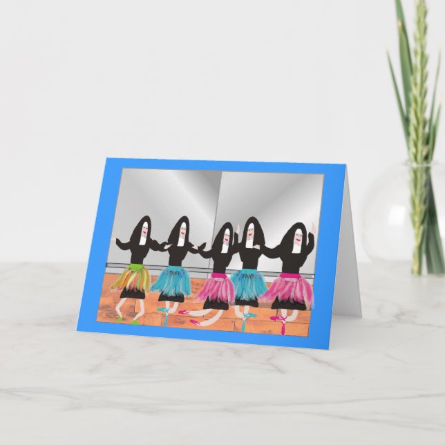 Carte Cadeaux de ballerine religieuse (Devant)