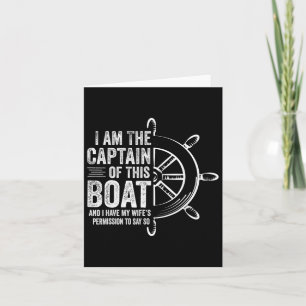 Carte Cadeaux De Bateau Je Suis Le Capitaine De Ce Batea