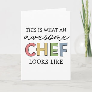 Carte Cadeaux de Chef géniaux Meilleur Chef Jamais Drô