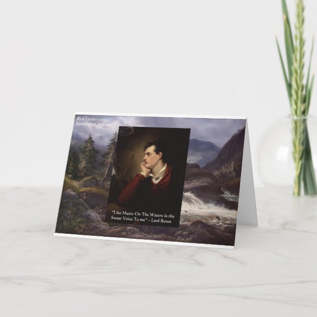 Carte Cadeaux de citations d'amour de Lord Byron "Douce  (Devant)