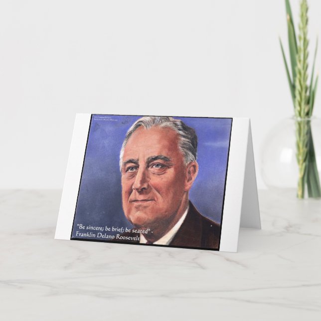 Carte Cadeaux de citations de sagesse "Soyez bref" de FD (Devant)