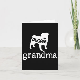 Carte Cadeaux de femme amateur de grand-mère de chien Pu