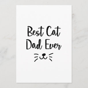 Carte Cadeaux de fête des pères de chats pour les amateu