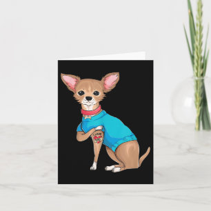 Carte Cadeaux de fête des pères Drôle Chien Chihuahua I 