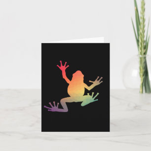 Carte Cadeaux de grenouille colorés