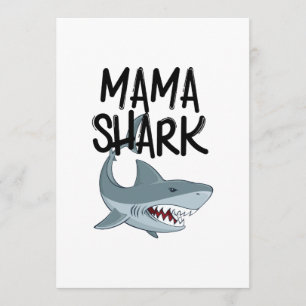 Carte Cadeaux de jour de mères de maman Shark Funny