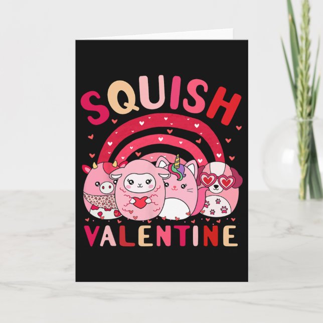 Carte Cadeaux de la brigade de la Saint-Valentin Squish  (Devant)