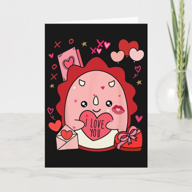 Carte Cadeaux de la Saint-Valentin Cute Squish Squad pou (Devant)