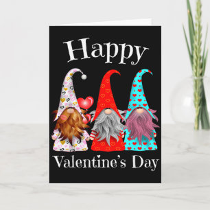Carte Cadeaux de la Saint-Valentin Gnomes Mignons Couple