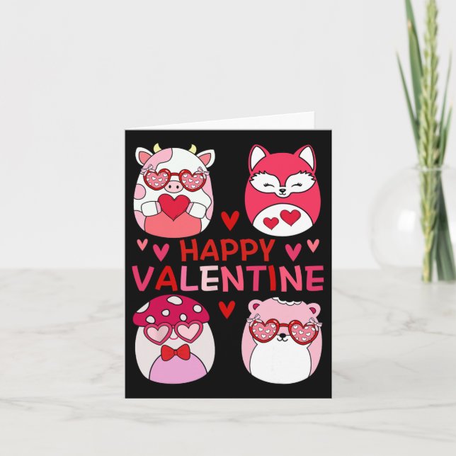 Carte Cadeaux de la Saint-Valentin Squish Squad pour enf (Devant)