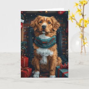 Carte Cadeaux de Noël Nouvelle-Écosse Duck Tolling Retri