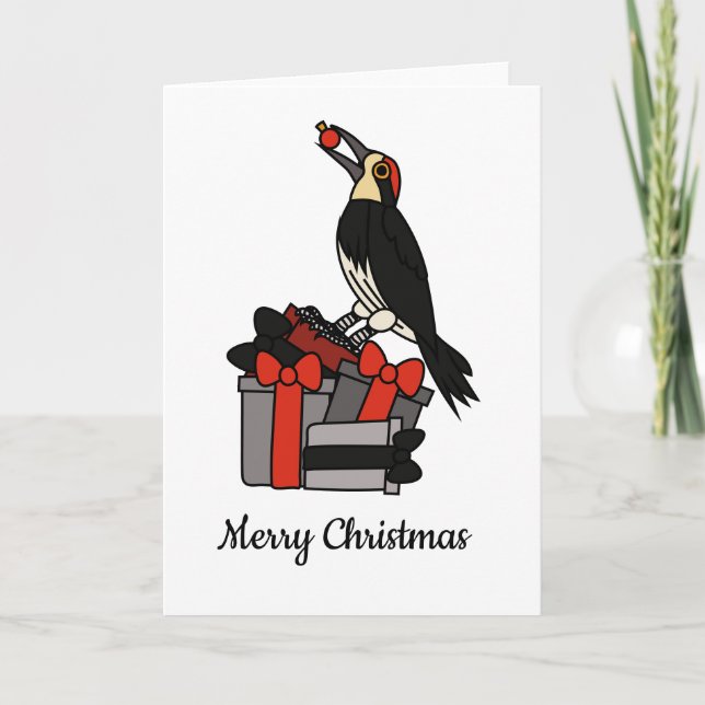 Carte Cadeaux de Noël pour pics-bois (Devant)