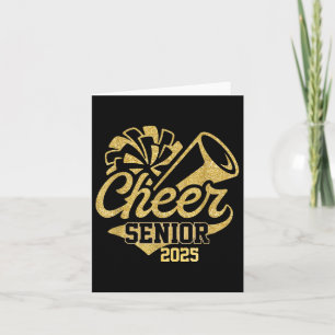 Carte Cadeaux de pom-pom girl Cheer Graduation Cheer Sen