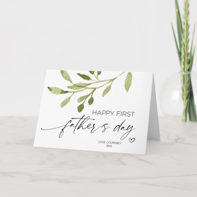 Carte Cadeaux de premier anniversaire de papa pour mari  (Devant)